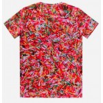 Red Colorful Chocolate Vermicelli Q Short Sleeves Mens T-Shirt